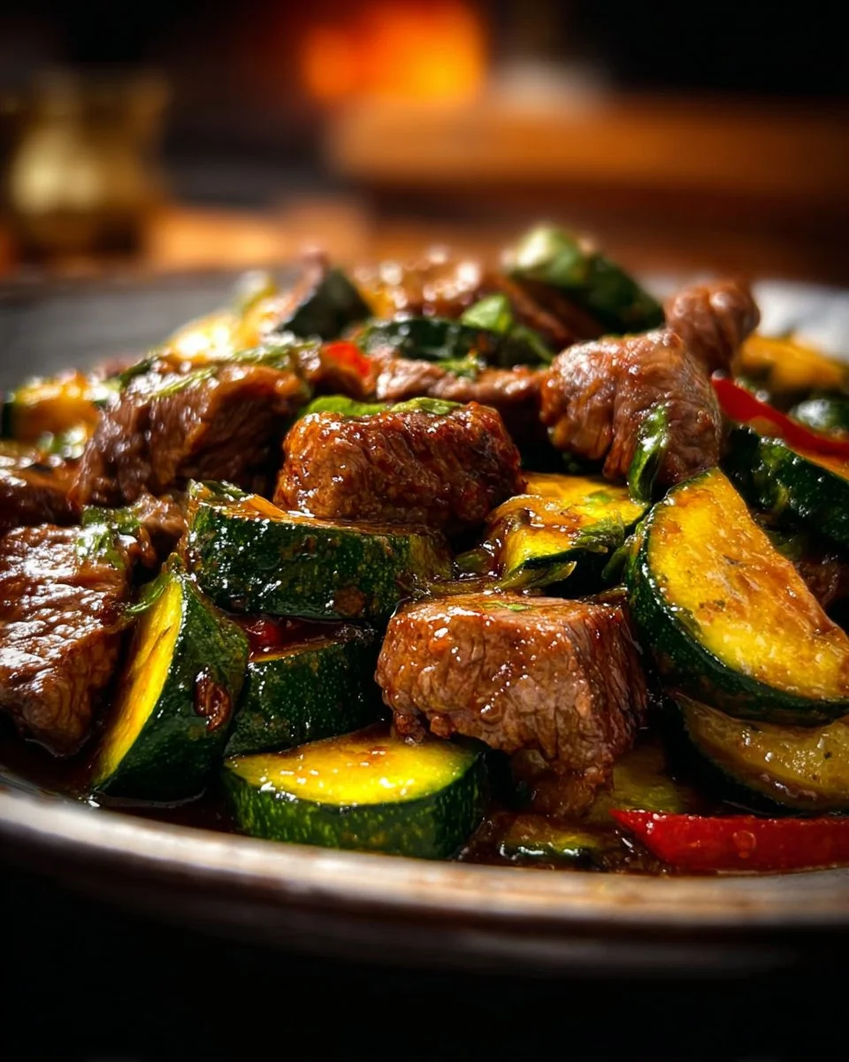 Juicy garlic butter steak bites served in a skillet with herbs and spices