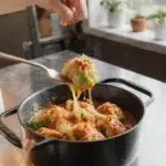 Delicious slow cooker unstuffed cabbage rolls served in a bowl