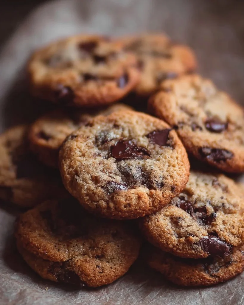 Delicious soft and chewy banana chocolate chip cookies on a cooling rack