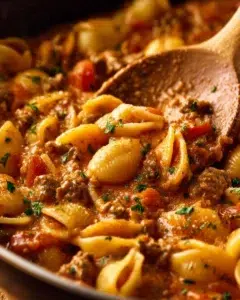 Delicious Taco Pasta served in a bowl with toppings