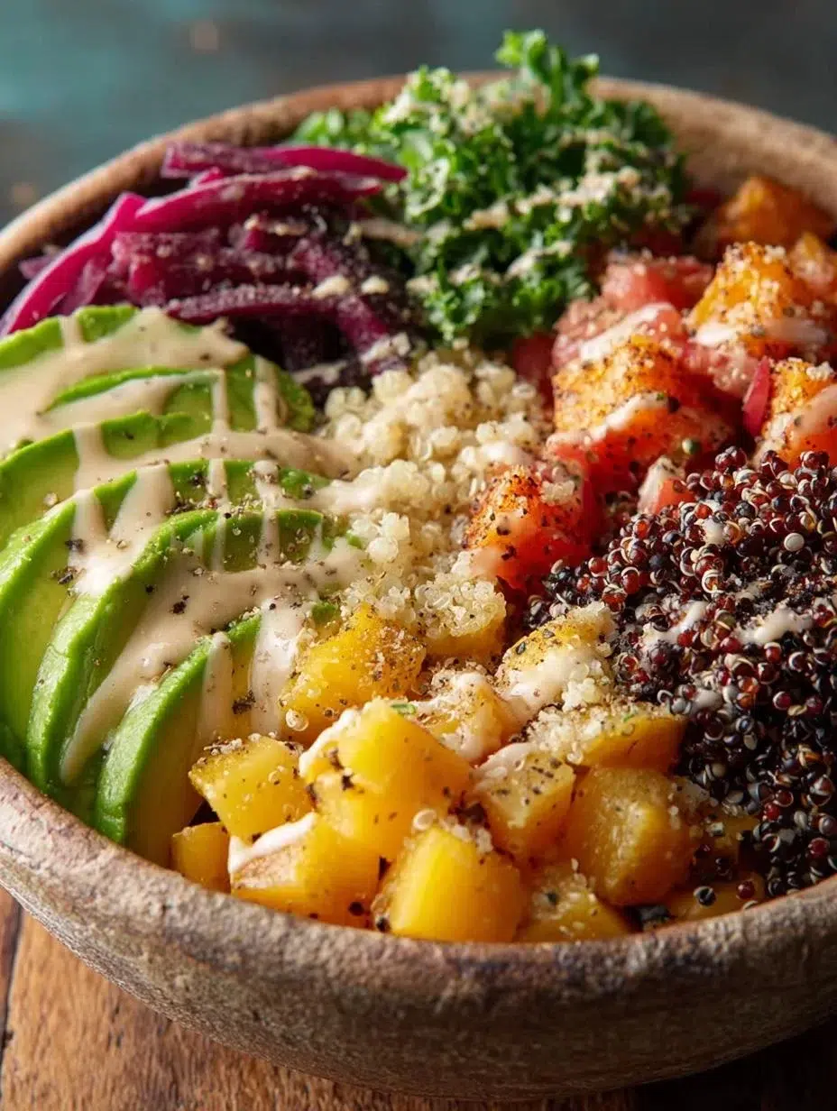 Close-up showing texture, garnish, and plating details