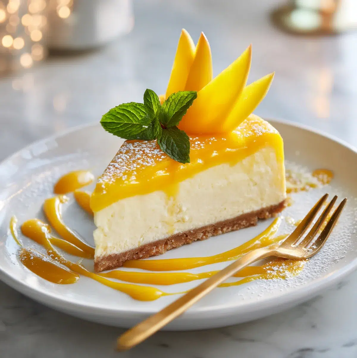 Close-up showing texture, garnish, and plating details