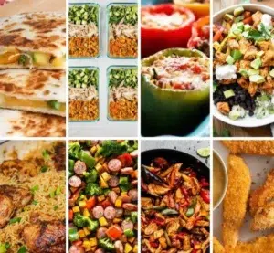 Family enjoying easy 30-minute dinner recipes at the table