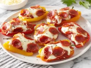 pizza-stuffed-mini-peppers-serving-plate
