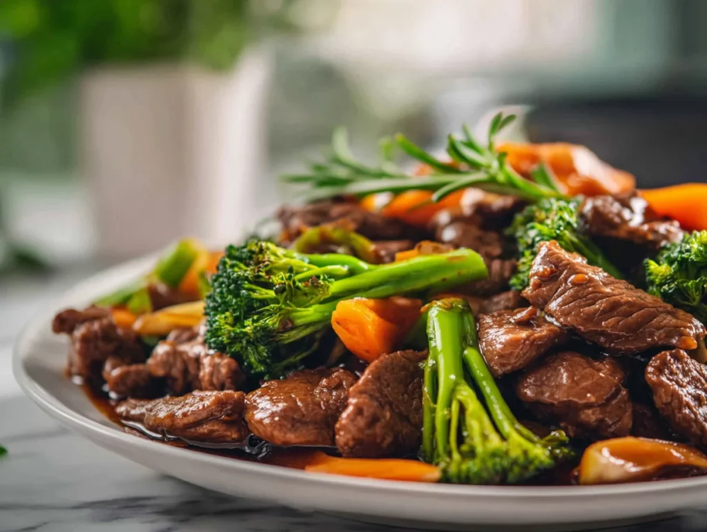 30-minute-beef-stir-fry-serving-plate