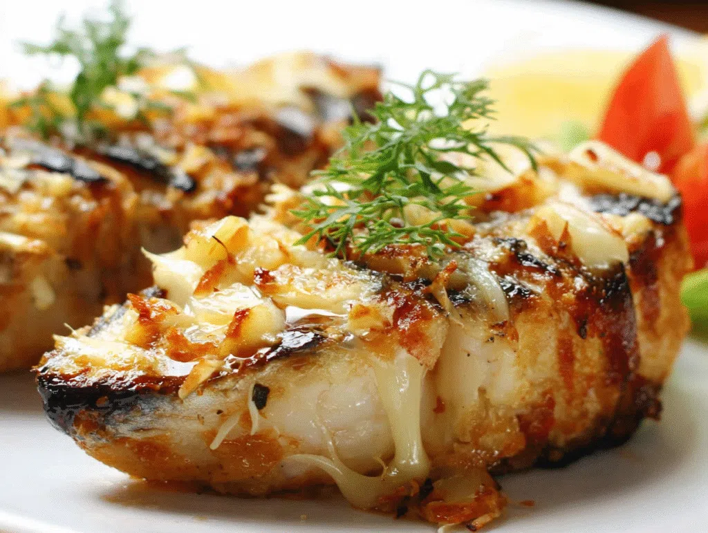 Broiled Spanish Mackerel with Garlic and Lemon