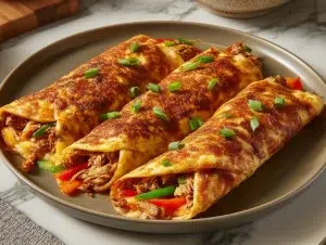 Best Chicken Shawarma Crepes Recipe (Crispy Homemade Wraps) 5 chicken-crepes-shawarma-serving-plate