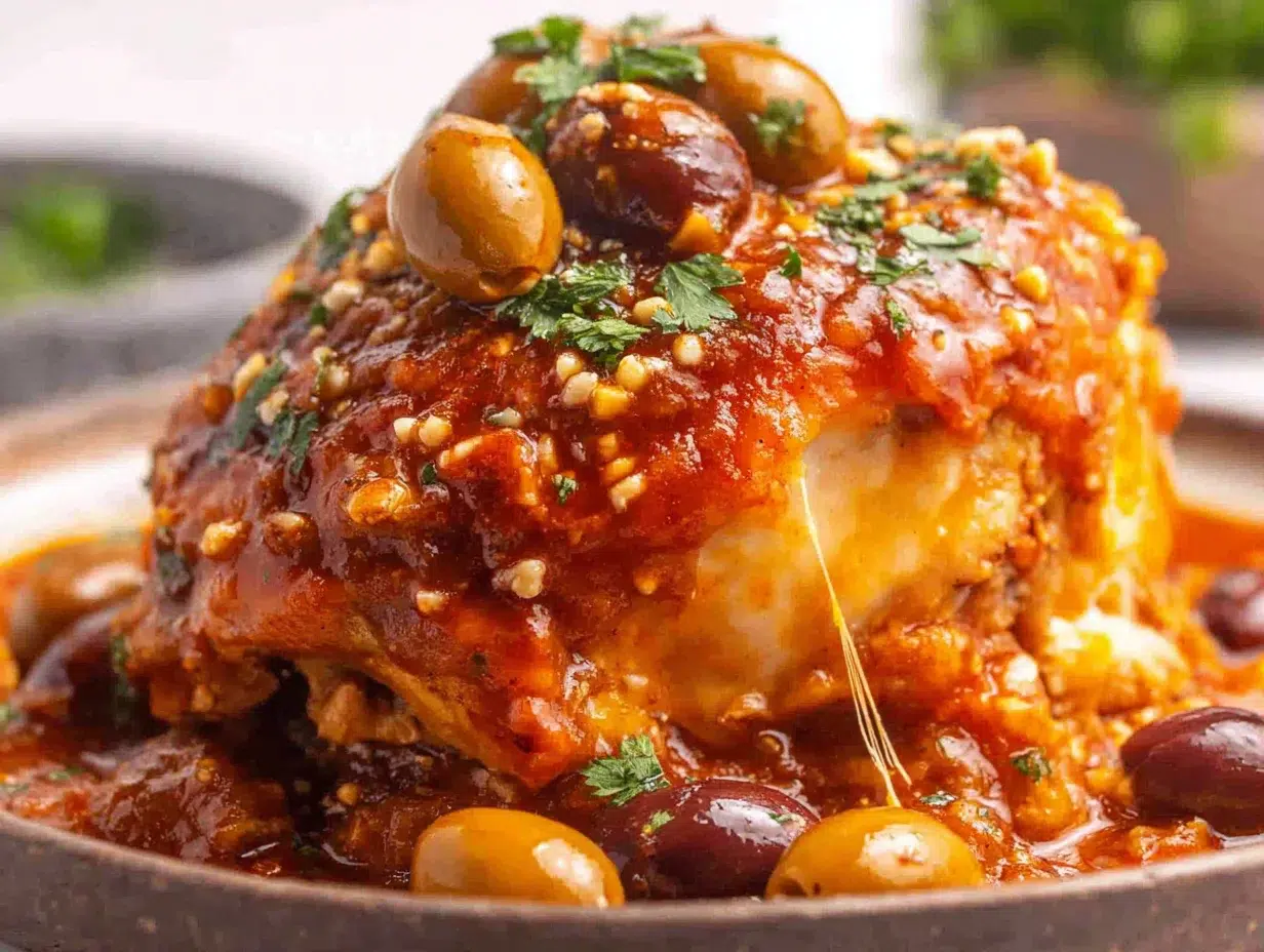 Close-up showing texture, garnish, and plating details