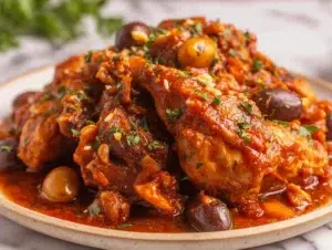 chicken-tagine-preserved-lemon-serving-plate