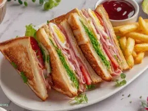 club-sandwich-serving-plate