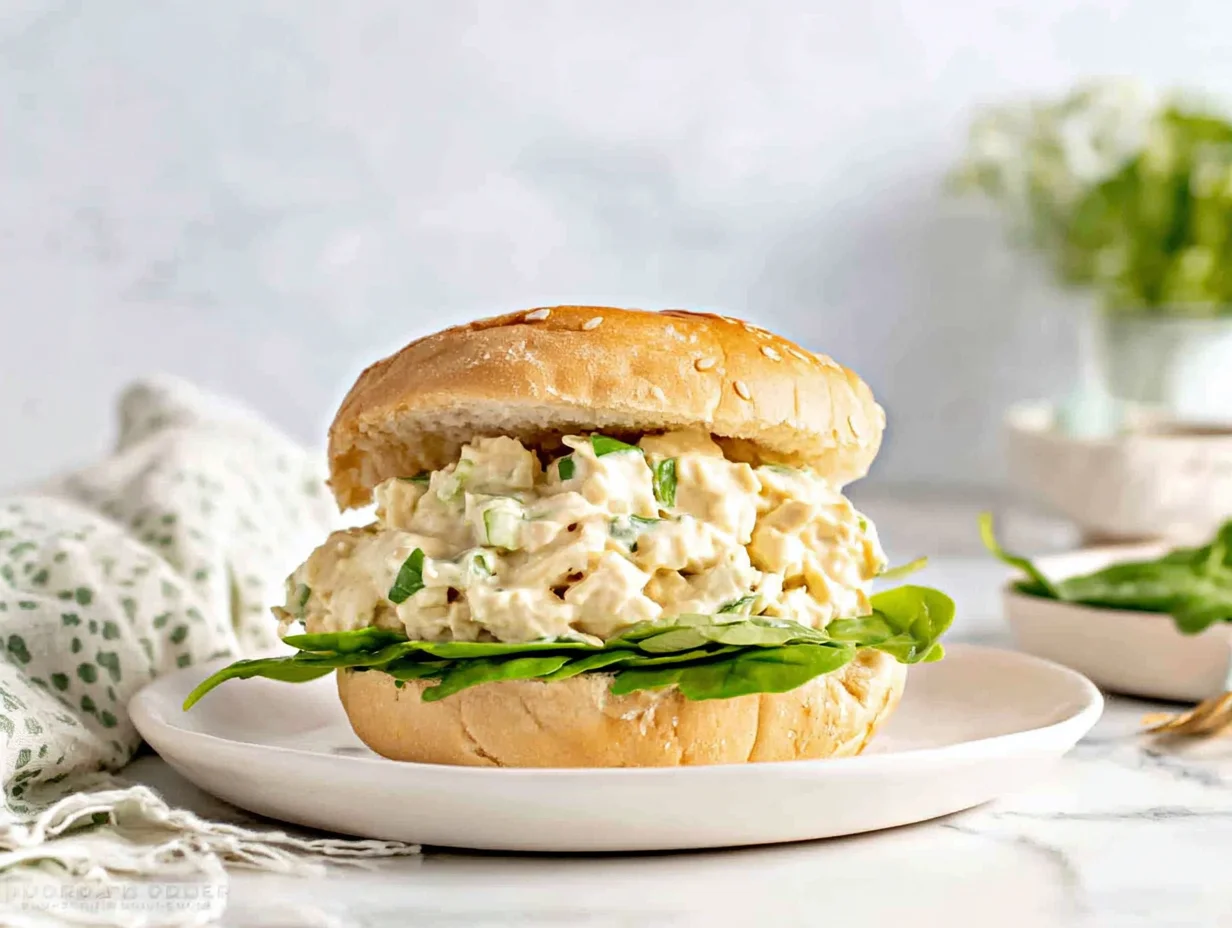 creamy-chicken-sandwich-serving-plate