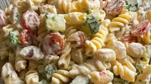 Creamy Pasta Salad Bliss – Your Go-To Summer Side Dish!