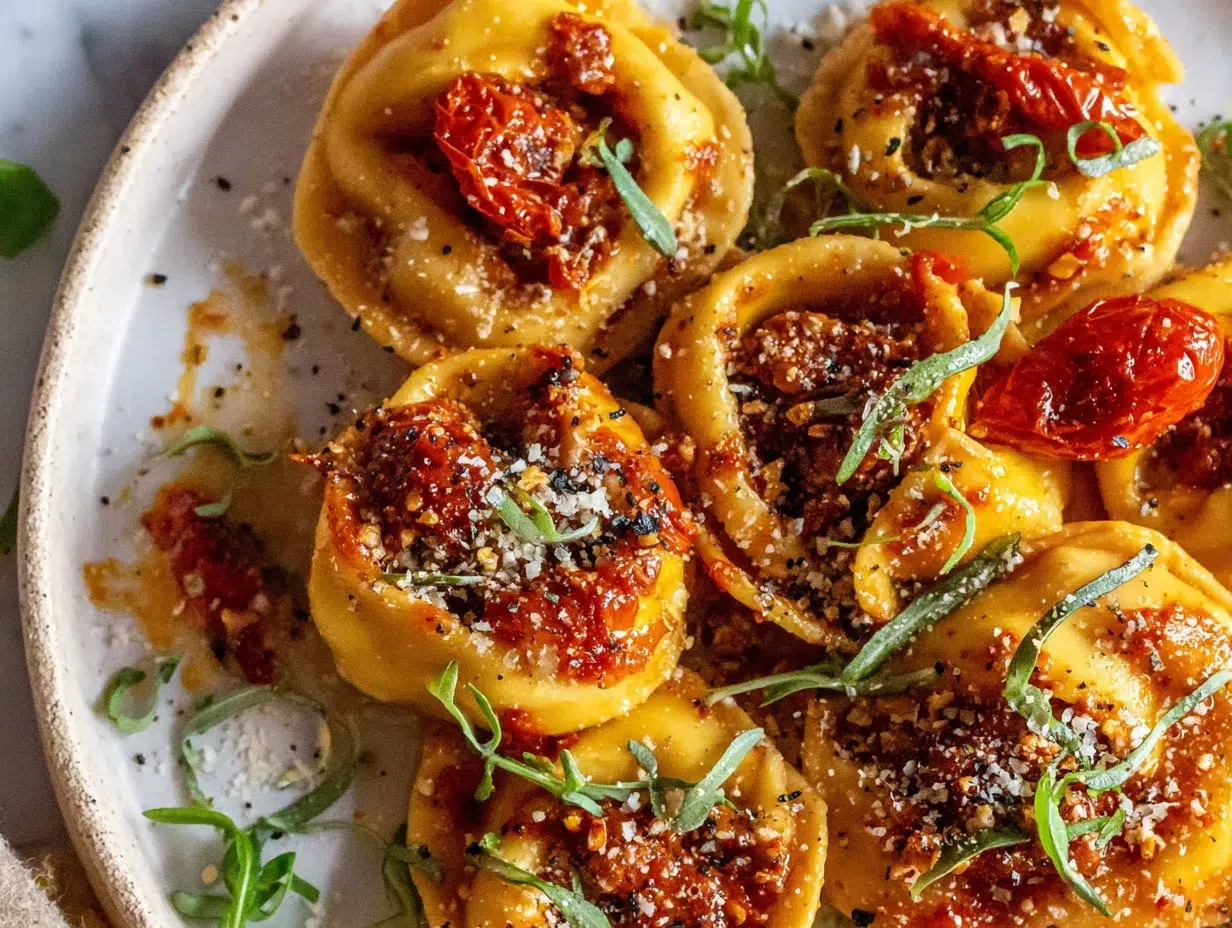 Close-up showing texture, garnish, and plating details