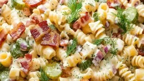Dill Pickle Bacon Pasta Salad: A Flavor Explosion for Your Taste Buds 2 Dill Pickle Bacon Pasta Salad That Will Wow Your Taste Buds