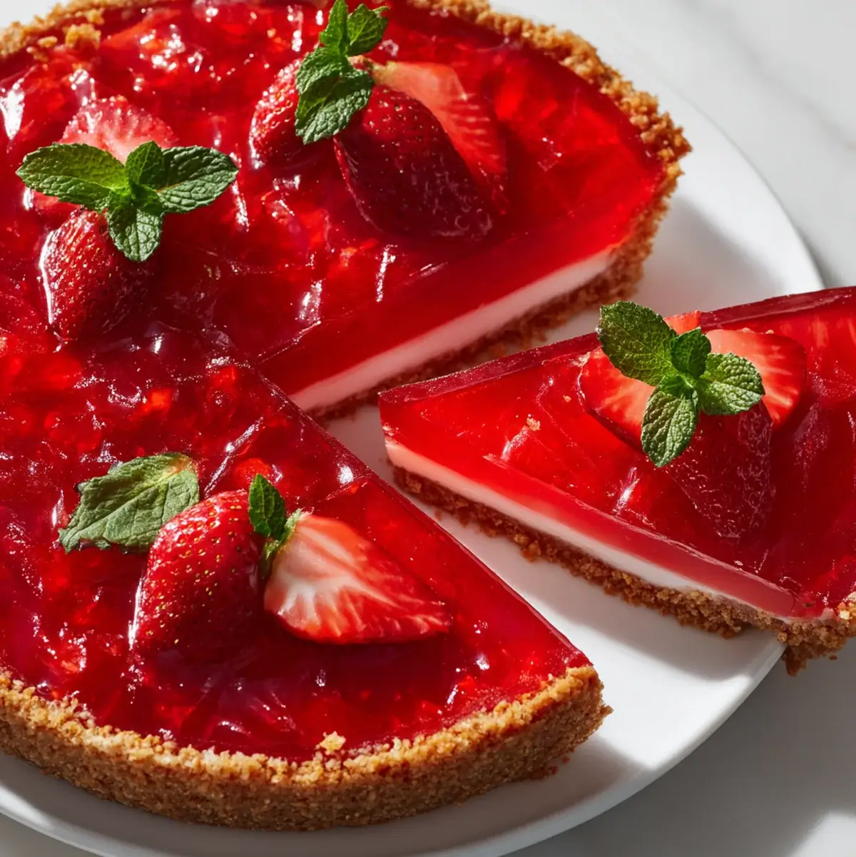 Easter Jell-O Pie: 5 Stunning Layers of Spring Delight fresh and ready to serve