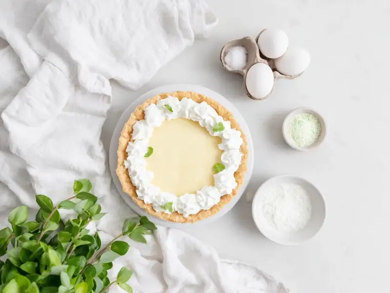 Easter Jell-O Pie — Alternative angle showing plating and presentation