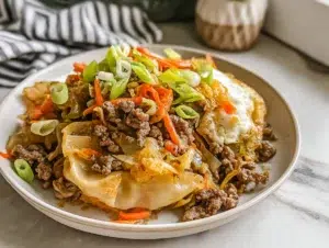 egg-roll-in-a-bowl-recipe-serving-plate