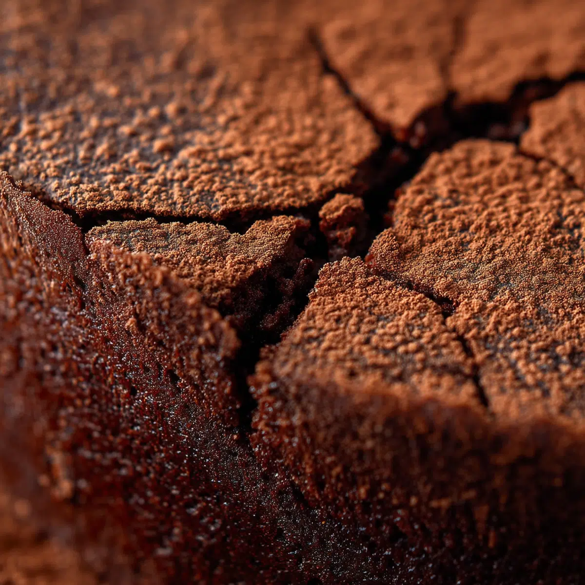 Close-up of flourless chocolate cake texture showing dense fudgy crumb - flourless chocolate cake recipe