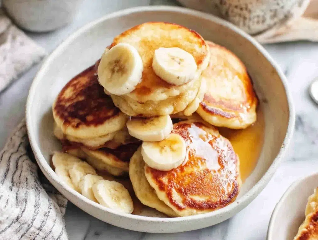 fluffy-3-ingredient-banana-pan-serving-plate