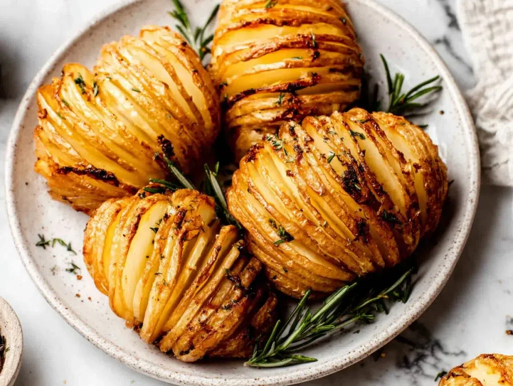 hasselback-potatoes-serving-plate