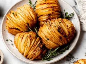 hasselback-potatoes-serving-plate