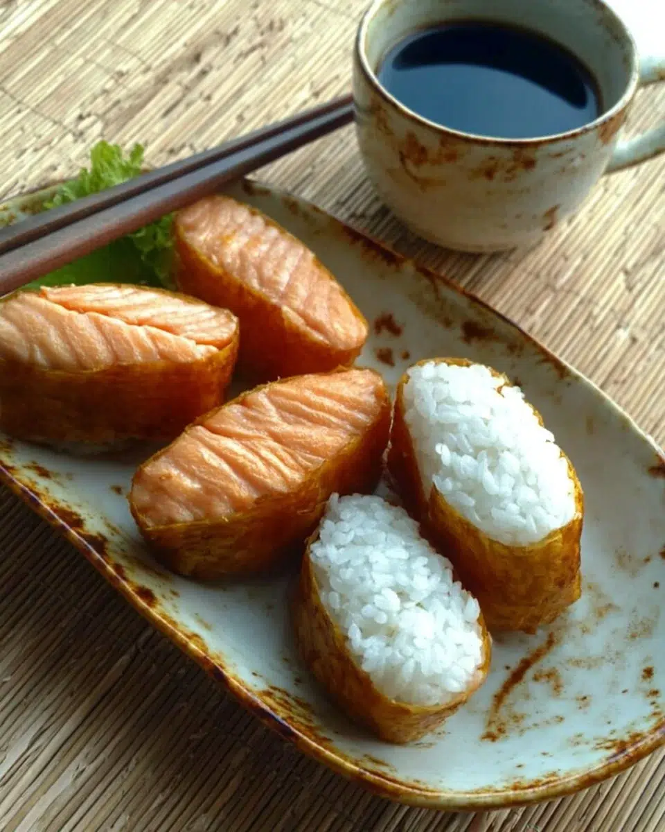Delicious Inari Sushi: sweet tofu pouches filled with seasoned sushi rice.