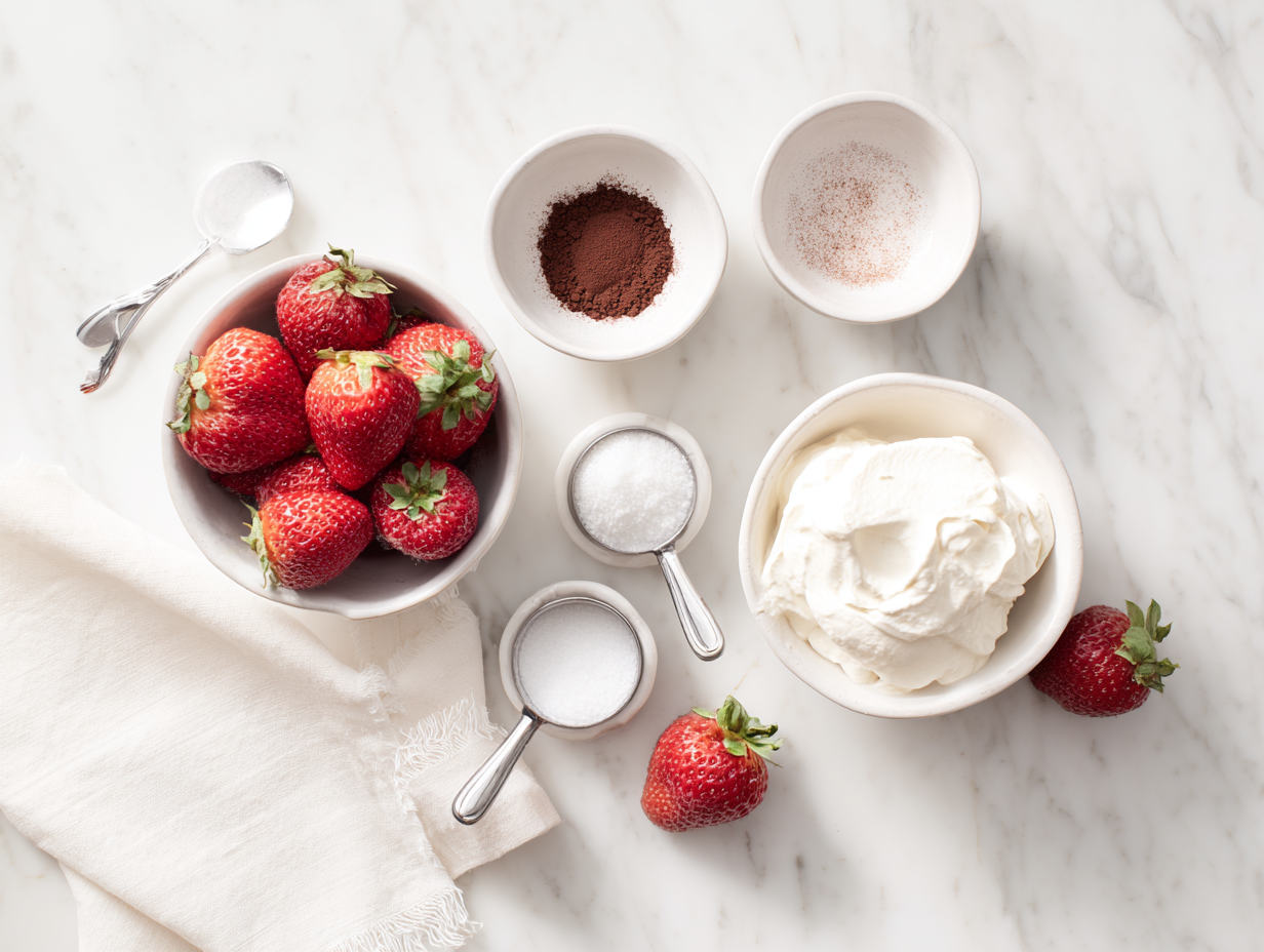 Irresistible Deviled Strawberries Cheesecake: 1 Treat