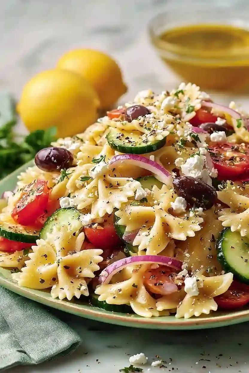 Irresistible Mediterranean Pasta Salad - moanaskitchen
