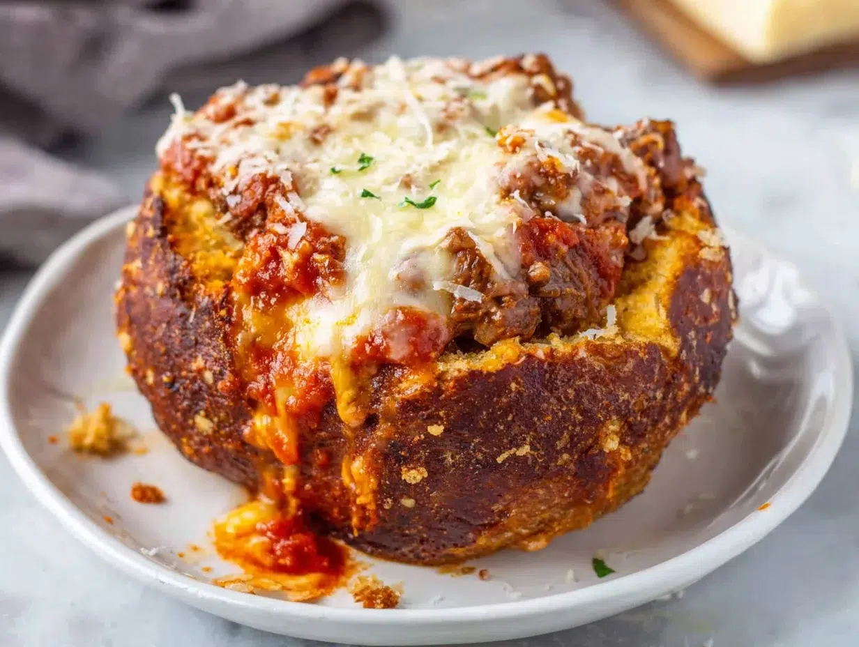 Close-up showing texture, garnish, and plating details