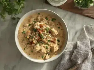 keto-cream-cheese-chicken-chil-serving-plate