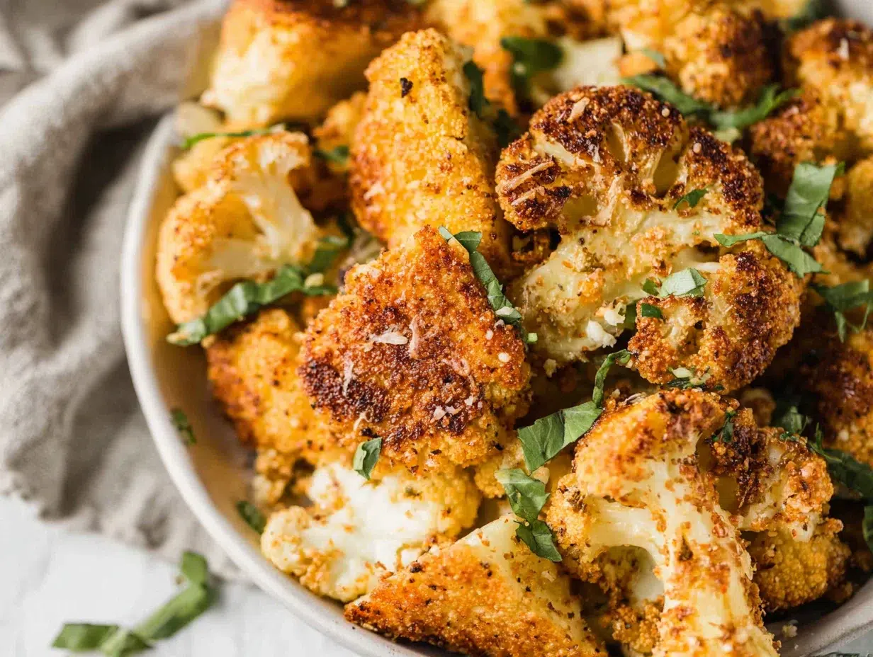 Close-up showing texture, garnish, and plating details