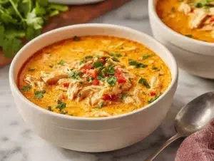 simple-keto-white-chicken-chil-serving-plate