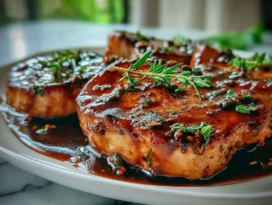 slow-cooker-honey-garlic-pork-serving-plate