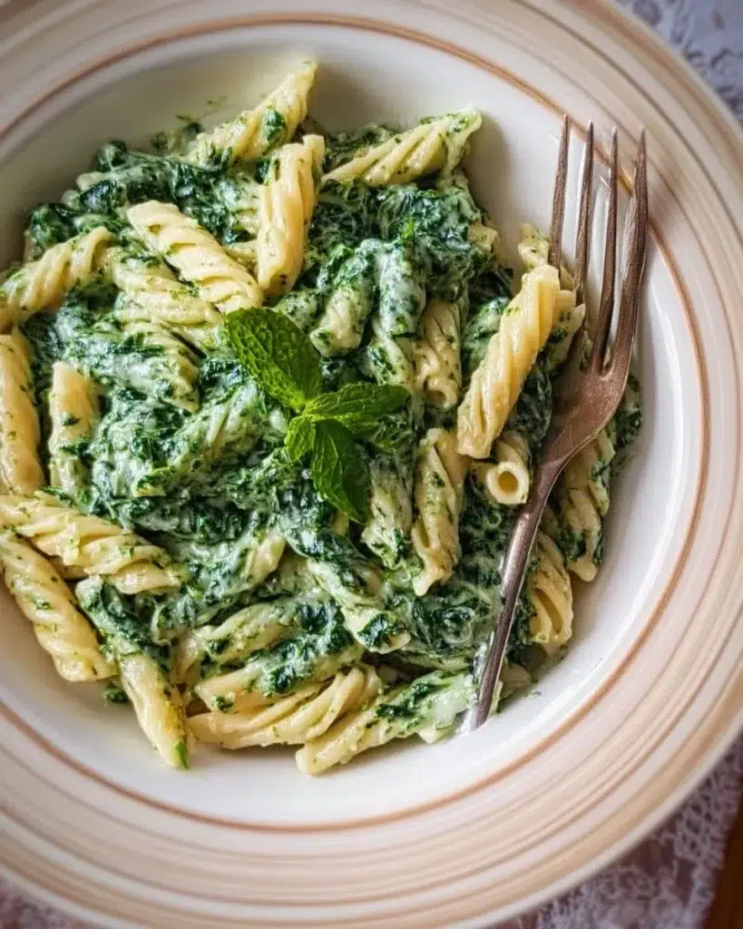 Spinach-Sauce Pasta
