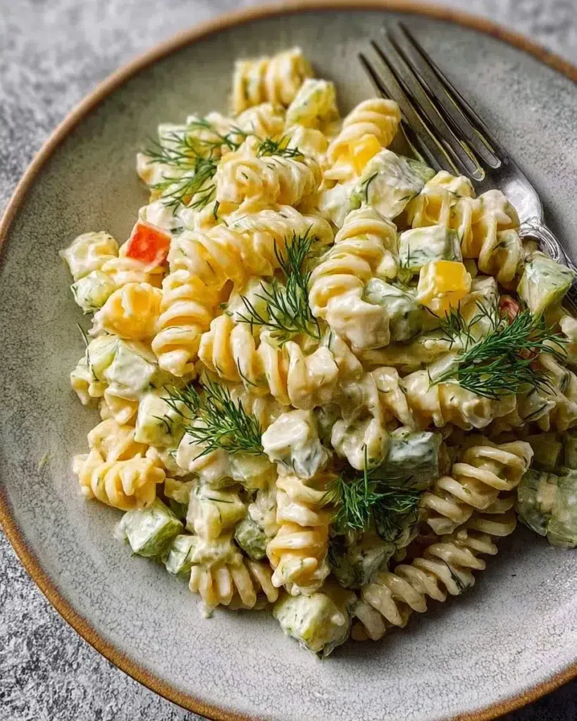 Zesty Dill Pickle Pasta Salad for Summer Fun