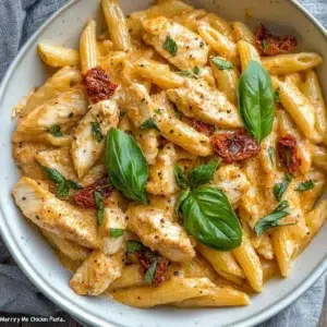 Delicious creamy Tuscan garlic chicken pasta served in a bowl
