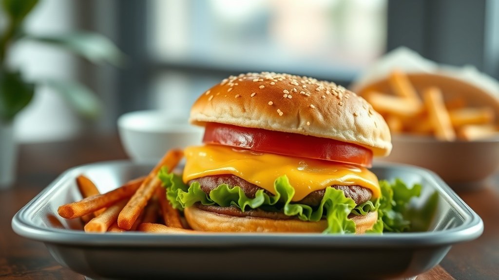 Close-up of big mac ready to serve