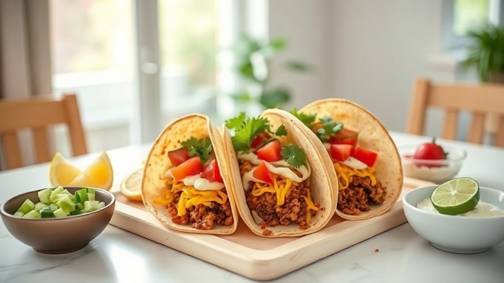 Walking tacos served as party taco bags with toppings nearby