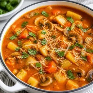 Bowl of high-protein taco soup topped with cheese and cilantro