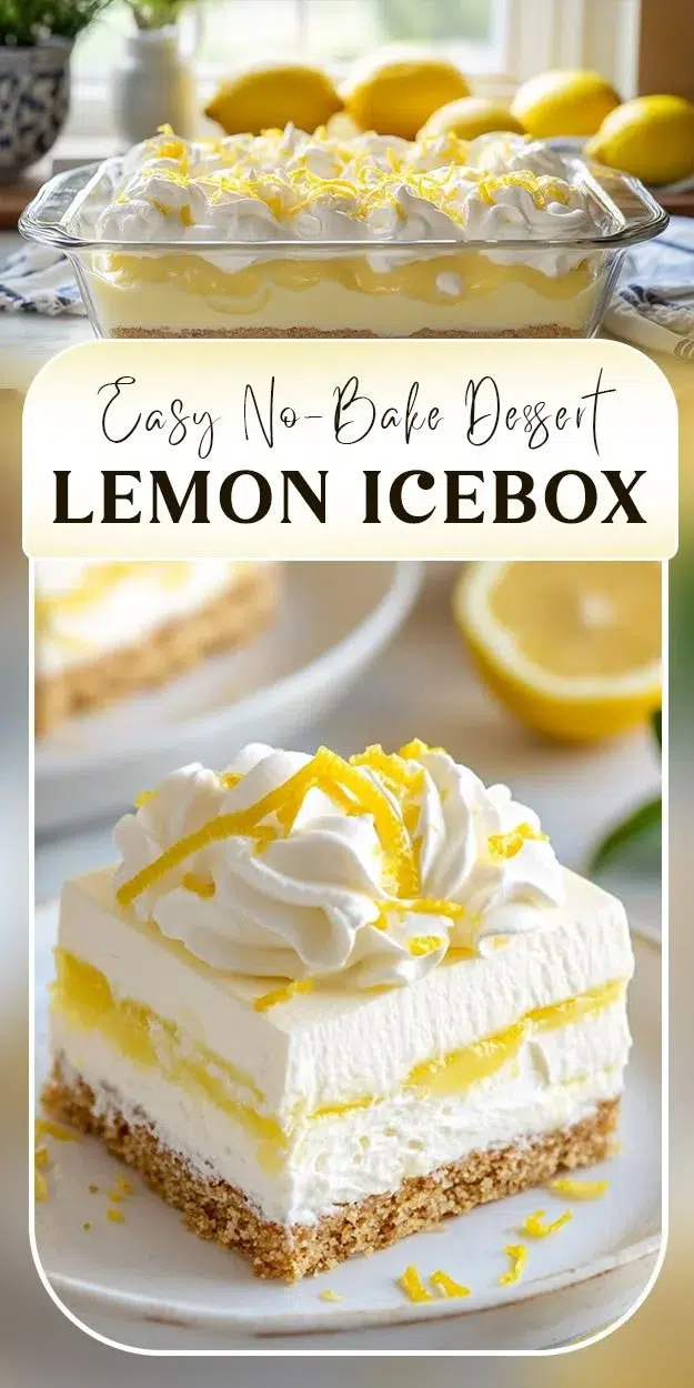 Lemon Icebox Pie 2 Lemon Icebox Dessert