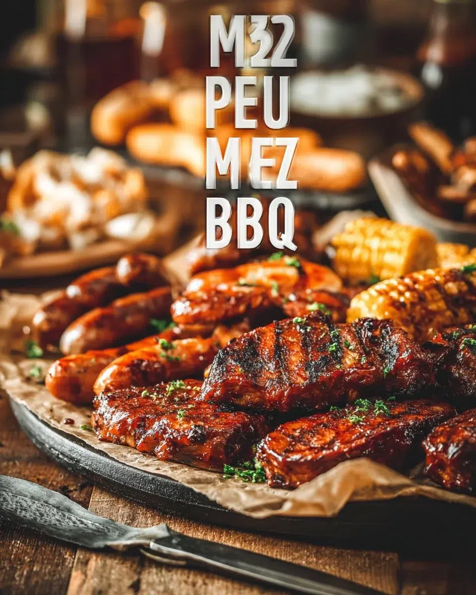 Delicious food spread for a Memorial Day BBQ cookout with friends and family
