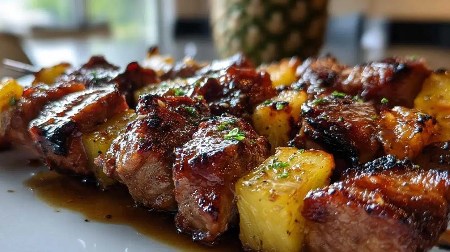 Minute Pineapple-Glazed BBQ Pork Skewers 2 Pineapple BBQ Pork Skewers: A 15-Minute Grilling Dream