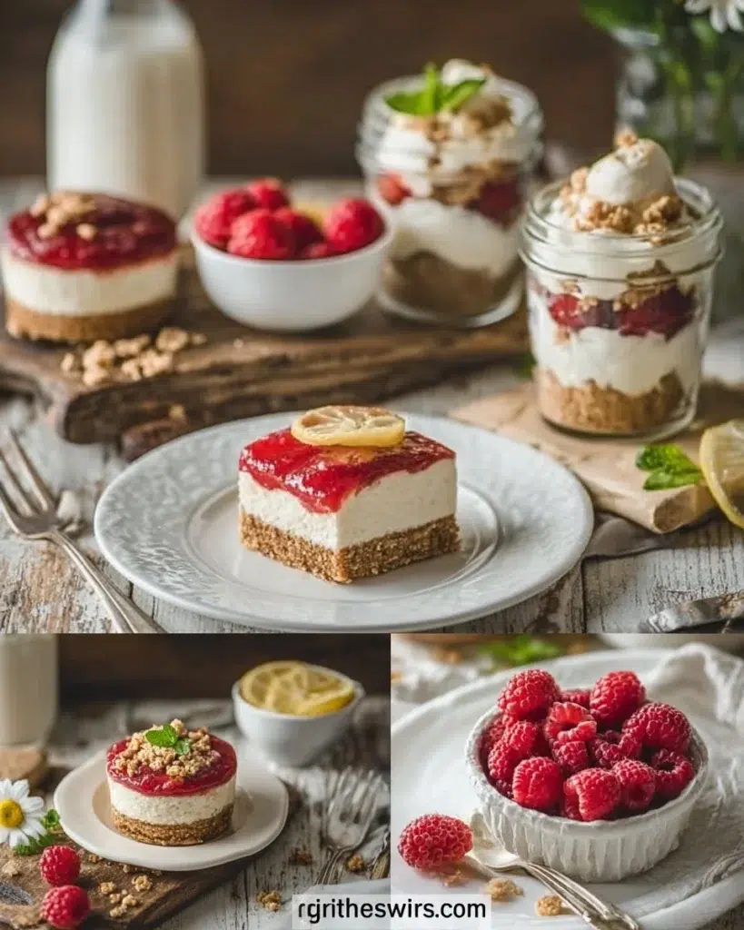 Delicious no-bake summer sweet treats displayed on a sunny picnic table