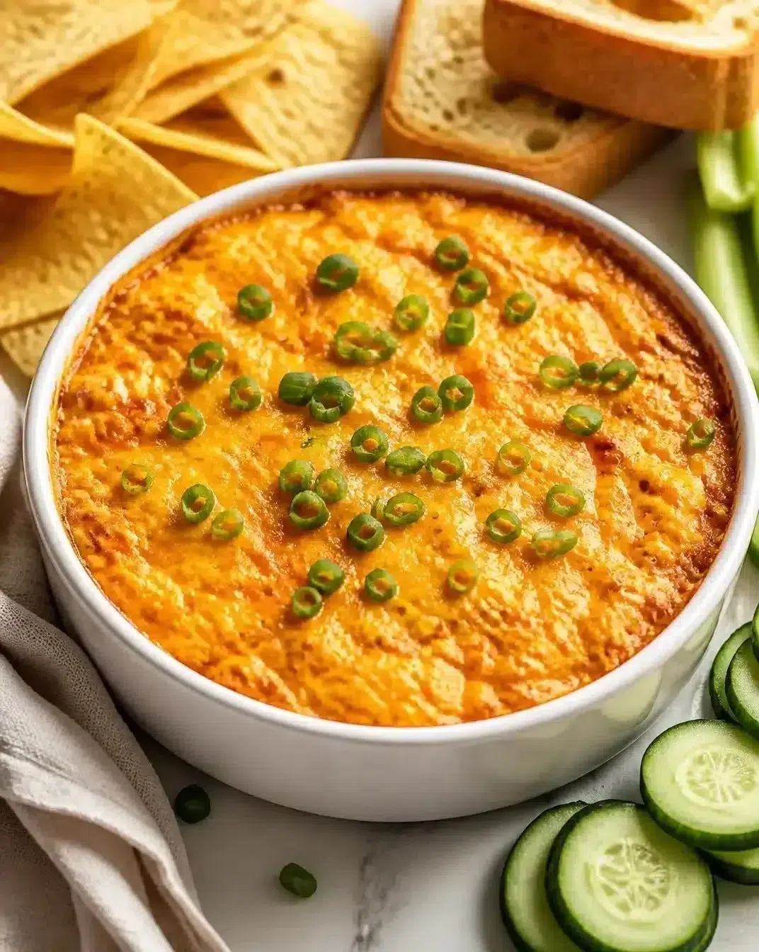 Quick Buffalo Chicken Dip 1 Easy and delicious Quick Buffalo Chicken Dip recipe served in a bowl