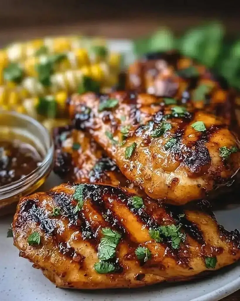 Spicy Honey-Glazed Grilled Chicken 2 Grilled Hot Honey Chicken