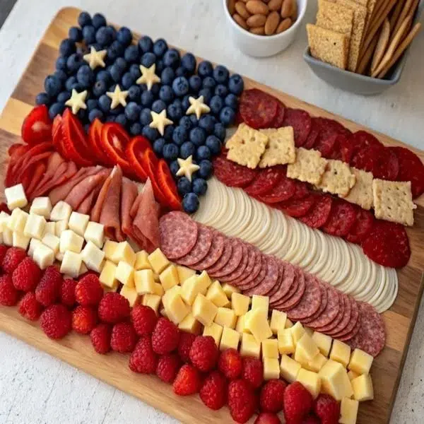 Stars and Stripes Snack Board 2 Red, White & Blue Snack Board