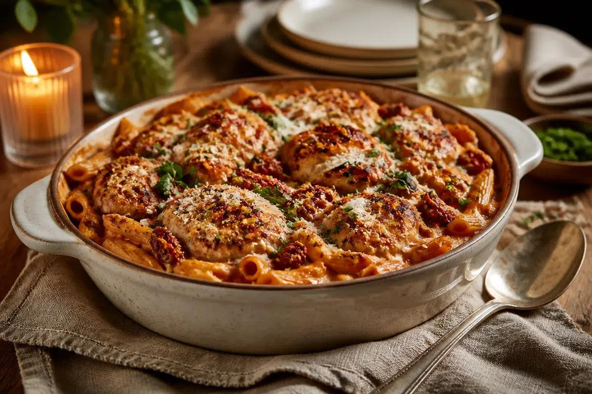 5 Irresistible Marry Me Chicken Pasta Bake Recipes to Try!