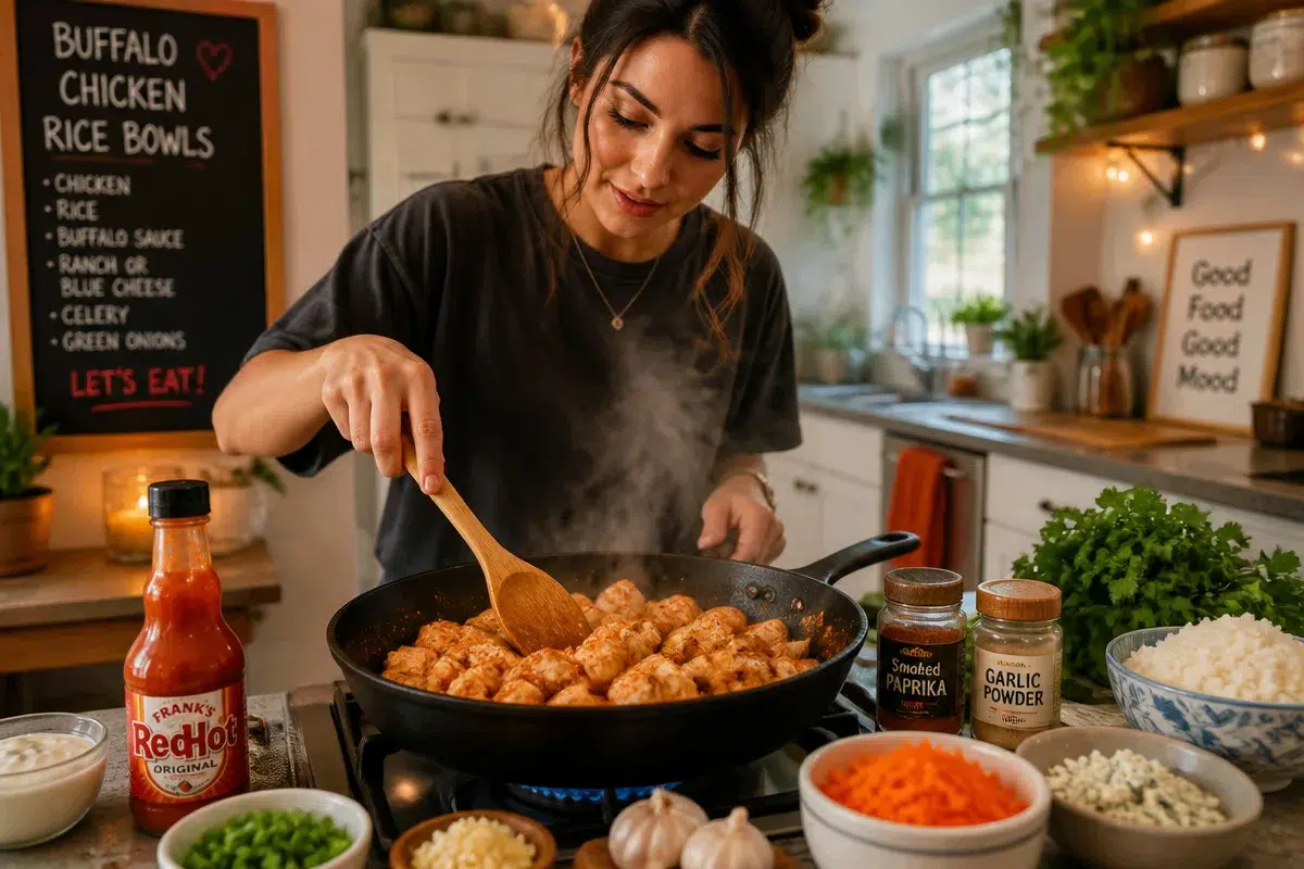 5 Tasty Buffalo Chicken Rice Bowls for a Quick Dinner 3 buffalo chicken rice bowls