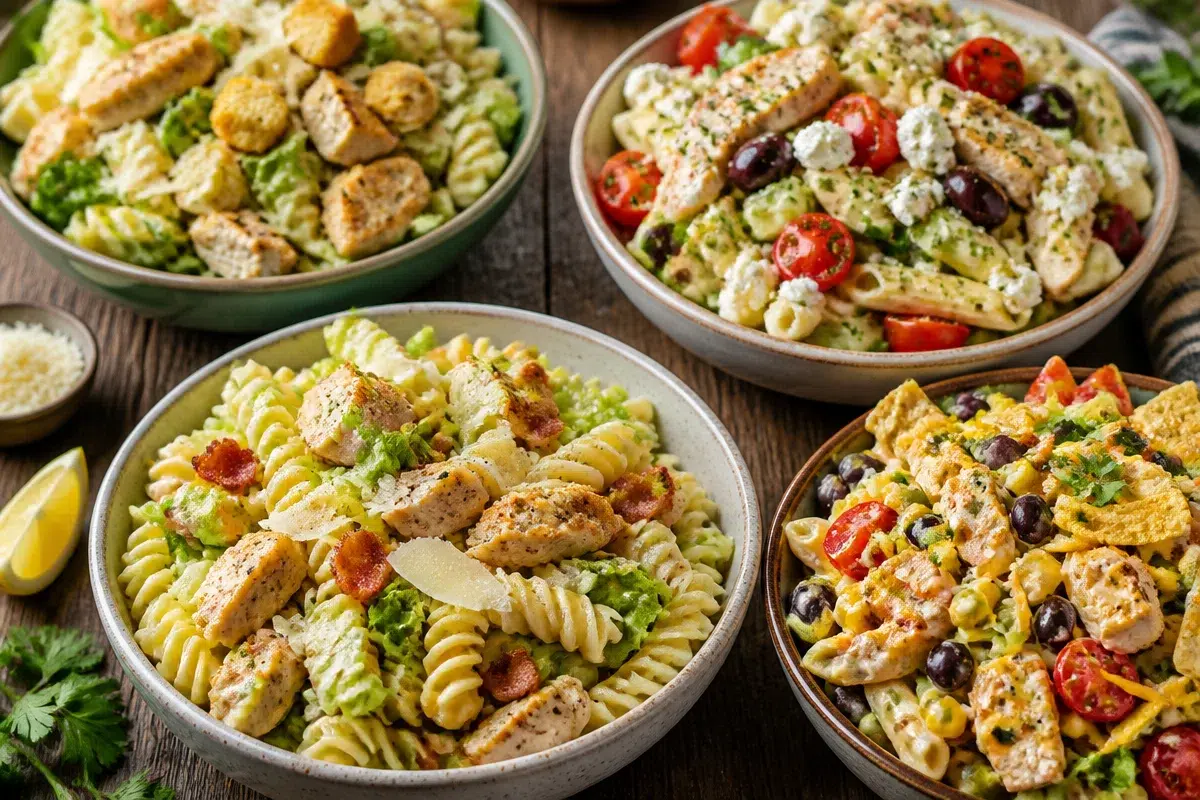 5 Tasty Twists on Chicken Caesar Pasta Salad to Try Today 4 chicken caesar pasta salad