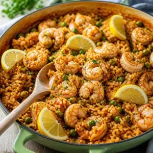 Garlic Butter Shrimp Rice Bowl with succulent shrimp and fluffy rice in a rich sauce.